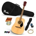 thumbnail image 2 of Fender FA-125 Dreadnought Acoustic Guitar - Natural Bundle with Gig Bag, Tuner, Strap, Strings, Picks, and Austin Bazaar Instructional DVD, 2 of 8