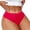 F1-Red307, variant on Women's Scalloped Heart Cut‑Out Underwear Thong Panties Seamless No‑Show Stretch Cheeky Briefs