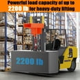 thumbnail image 3 of Forklift Lifting Hook Attachment,2200 Lbs Capacity Single Mobile Forklift Crane,Forklift Lifting Hoist with Swivel Hook and Large T-Screw,Orange, 3 of 7