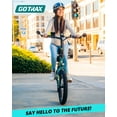 thumbnail image 3 of Gotrax F1V2 20" Adult Folding Electric Bike, 50 Mile Long Range, 48V 10.4Ah Battery, 20MPH Speed, Compact & Portable, Black, 3 of 10