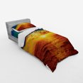 thumbnail image 3 of Ambesonne Exotic Bedding Set 4 Pcs, Sunset Seaside Clouds, Queen, Multicolor, 3 of 3