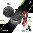 thumbnail image 4 of Timpano TPT-ST1 Tweeter de cúpula de 1 pulgada, juego de tweeters para audio de automóvil, tweeters de montaje en superficie o en ángulo, 4 ohmios, cúpula suave, Tweeter de potencia máxima de 150 vati, 4 of 5
