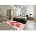 thumbnail image 5 of Ahgly Company Machine Washable Indoor Rectangle Transitional Red Area Rugs, 3' x 5', 5 of 7