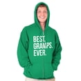thumbnail image 3 of Best Gramps Ever Grandpa Grandfather Zip Hoodie Sweatshirt Men Brisco Brands 4X, 3 of 6