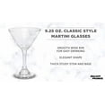 thumbnail image 3 of Classic Martini Glasses 9.25 oz. Set of 10, Bulk Pack - Great for Cocktails, Wedding Favors, Party Favors, Events - Clear, 3 of 6