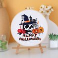thumbnail image 4 of CJiaWei Halloween Present Suitable For Beginners Adults Autumn Halloween Embroidery Handmade Embroidery Beginner Kit With Printed Embroidery Patterns DIY Handmade Embroidery Kit, 4 of 4