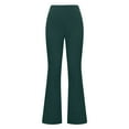 thumbnail image 4 of Puntoco Pantalones acampanados casuales con bolsillo de color liso para mujer Puntoco Puntoco-3719, 4 of 7