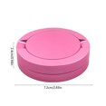 thumbnail image 3 of Metal Case Double Layer, Portable Travel Lip Balm Nose Pack Container Can, Sturdy Iron Pill Box for Pocket Storage Daily Use, Pink, 3 of 6
