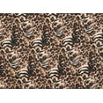 thumbnail image 2 of Zelouf Zebra Leopard Print On Charmeuse  , Sewing, DIY, Crafts Fabric by the Yard, Gold, 10 Yard, 2 of 2