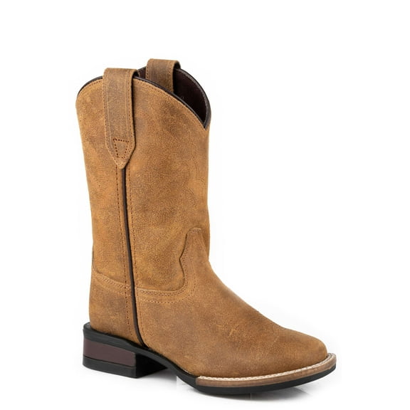 Roper Big Boys Tan Oiled Suede Leather