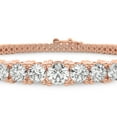 thumbnail image 4 of Diamond Tennis Bracelet | 7 Carat EGL Certified Lab Grown Diamond Bracelet Line 7" | 14K Rose Gold | Cecily Round Lab Diamond Tennis Bracelet | Prong Setting | FG-VS1-VS2 Quality | Friendly Diamonds, 4 of 7