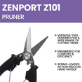 thumbnail image 6 of Zenport Z101 Lightweight, All Purpose Shears, Single Serrated Blade, 2 Inch Stainless Steel Blades, Black, 6 of 7