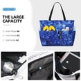 thumbnail image 3 of Sigee Blurred Star Snow Christmas Print Extra Large Waterproof Beach Travel Bag with Zipper - Durable and Versatile for Vacation, Gym, and Daily Use, 3 of 7