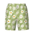 thumbnail image 4 of Lsque Mens Swim Trunks Daisies Flowers Pattern - Bathing Suit Compression Liner - Beach Swim Shorts Swimwear - (S-3XL) - Stretch Quick Dry -XX-Large, 4 of 9