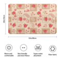 thumbnail image 3 of Pioneer Flower Floral Print Pattern Bathroom Rugs Mat, Non Slip Microfiber Bathroom Rug with Rubber Backing, Soft Mats for Bathroom Floor Tub Shower, 20"x32", 3 of 5