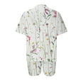 thumbnail image 5 of Ensembles d'Entraînement pour Femmes Mode Blouse à Col Rond Manches Courtes Hauts Shorts Ensemble Décontracté Été 2 Pcs pour Femmes en Liquidation, 5 of 5