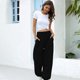 thumbnail image 3 of Pantalones de chándal de de alto atléticos para mujer XL negro grueso Zulema Pantalones holgados de mujer, 3 of 7