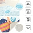 thumbnail image 4 of Toilet Rug U-Shaped Bathroom Rugs Non-Slip Soft Plush Machine Washable Contour Bath Mat Easter Egg and Grass 24x20, 4 of 9