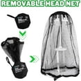 thumbnail image 2 of 4 Pack Mosquito Head Net Mesh, Head Face Neck Cover for Outdoors Hiking, Fly Netting Midges Bugs Gnats No See Ums, Black, 2 of 5