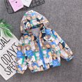 thumbnail image 2 of EnJoCho Child Girl Cotta Toddler Kids Baby Girls Boys Cartoon Jacket Zipper Hooded Windproof Coat Windbreaker Outwear Trendy Outfits for Kids 4-5 Years, 2 of 9