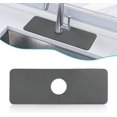 thumbnail image 1 of Protector contra salpicaduras para grifo de fregadero cortable, alfombrilla absorbente para grifo de diatomita, protector contra salpicaduras para fregadero, alfombrilla para grifo, 13,8x38 cm (gris,, 1 of 5