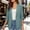 Green, variant on 2026 Summer Womens Linen Blazer Jacket Lightweight Breathable 3/4 Stretchy Ruched Sleeve Casual Work with Pocket S