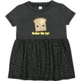 thumbnail image 3 of Inktastic Butter Me Up Toast Girls Baby Dress, 3 of 5
