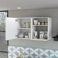 thumbnail image 3 of Metal - Handle White Wall Cabinet | Store kitchen supplies neatly and access smoothly | Add charm to kitchen decor, 3 of 4