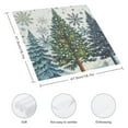 thumbnail image 3 of Heduofu Christmas Cloth Napkins, Winter Snow Trees Dinner Decoration Washable Napkins 4 PCS, 3 of 7