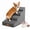 Grey, variant on NAPWAYS Dog Stairs for Small Dogs,15.7" H,3-Step Curved Pet Ramp for Bed Couch Sofa and Chair,Non-Slip Pet Steps for Injured & Senior Pets with Washable Cover and Durable High Density Foam,Beige