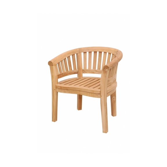 Anderson Teak Curve Contemporary Teak Extra Thick Armchair in Natural