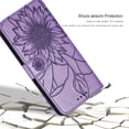 thumbnail image 5 of Case for Samsung Galaxy S23 Plus Wallet Case Kickstand Magnetic with Card Holder Sunflower Pattern Leather Flip Durable Shockproof Cover for Samsung Galaxy S23 Plus Lavender Sunflower, 5 of 18