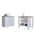 thumbnail image 1 of Pemberly Row 2Pc Kitchen Set Kitchen Island and Utility Sink Cabinet, 1 of 7