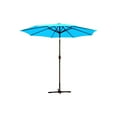 thumbnail image 2 of Jeco UBP93-UBF96 9Ft. Aluminum Patio Market Umbrella Tilt W/ Crank - Turquoise Fabric/Champagne Pole, 2 of 2