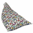 thumbnail image 2 of Sea Animals Lounger Chair Bag, Pattern Penguins in Colorful Hats and Scarfs Cold Winter Fun Art, High Capacity Storage with Handle Container, Lounger Size, Multicolor, by Ambesonne, 2 of 5