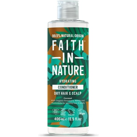 Faith In Nature Natural Conditioner - Vegan & Cruelty Free, No SLS or Parabens - 13.5 fl oz, Coconut