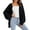 Black, variant on Oversized Cardigans For Women Women's Oversized Boucle Shaker Stitch Cardigan Sweater,Beige XL