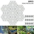 thumbnail image 1 of 20PCS Pond Fish Guard Floating Net Hexagon Pond Floating Net Protectors Mesh Plastic Protective Cover UV-Resistant, 1 of 9