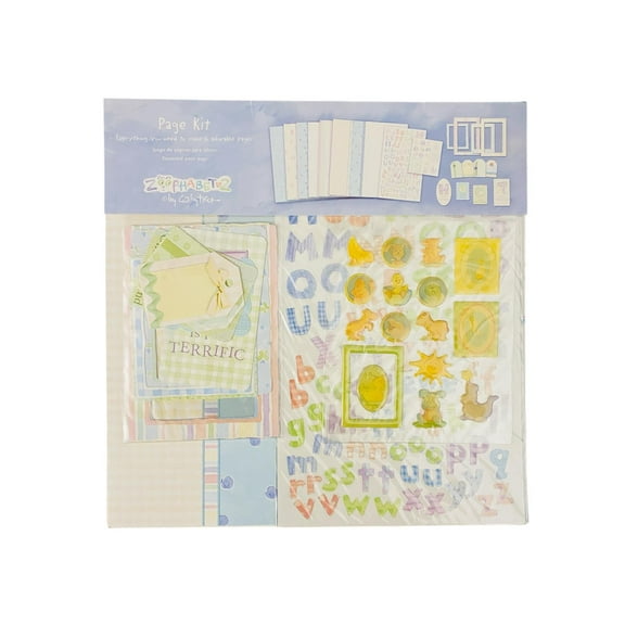 Zoophabet 2 Baby Design 12" x 12" Scrapbooking Page Kit, Makes 6 Pages