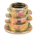 thumbnail image 3 of 50pcs Zinc Alloy Furniture Hex Drive Head Nut Threaded For Wood Insert(M6*10), 3 of 8