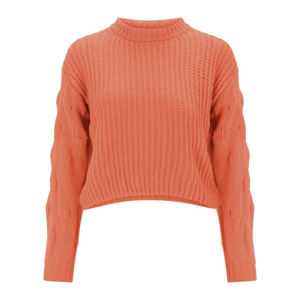 Gibobby Suéter mujer, Suéteres para Mujer otoño Invierno Manga Larga Casual Elegante suéter Color sólido(Rojo,M)