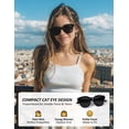 thumbnail image 2 of Polarized Fit-Over Sunglasses for Women & Teens, Cat Eye Over-Glasses UV400 Protection, Fits Prescription Frames Up to 4.92"×1.77", Wear Over Eyeglasses or Standalone, Beach Golf Fishing Outdoor, 2 of 7