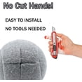 thumbnail image 4 of 4 PCS Precut Walker Tennis Balls for Furniture Legs and Floor Protection, Heavy Duty Long Lasting Felt Pad Glide Coverings (Grey), 4 of 8