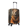 thumbnail image 3 of Fotbe Jungle Meditating Lion Luggage Cover Protector,Suitcase Protector,Scratch and Dirt Resistant,Fits 18-32 Inch Luggage-X-Large, 3 of 9