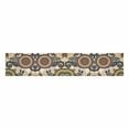 thumbnail image 2 of MKHERT Colored Floral Arabesque Ornamental Paisley with Flowers and Cucumbers Table Runner Home Decor for Wedding Party Banquet Decoration 16x72 Inch, 2 of 2