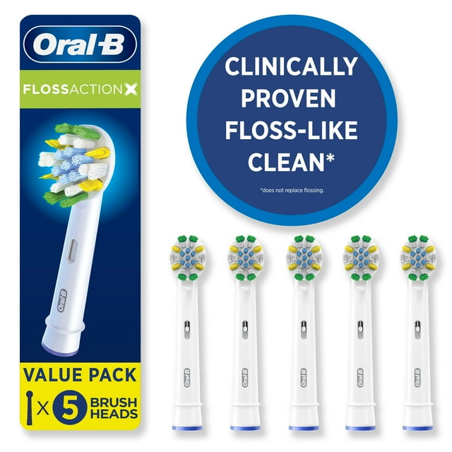Oral-B FlossAction XFilaments Electric Toothbrush Replacement Brush Heads Refill