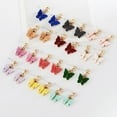 thumbnail image 4 of Xinyolin Colorful Cubic Zirconia Acrylic Butterfly Shape Earrings Women's Fashion, 4 of 8
