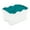 Teal, variant on Sterilite 48 Qt. Hinged Lid Storage Box White Set of 6