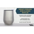 thumbnail image 3 of Stemless Wine Tumblers 12 oz. Set of 6, Bulk Pack - Insulated, Perfect for Wine, Cocktails, Other Hot & Cold Beverages - Silver, 3 of 5