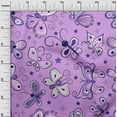 thumbnail image 3 of oneOone Viscose Chiffon Dusty Purple Fabric Butterflies Craft Projects Decor Fabric Printed By The Yard 42 Inch Wide-VK, 3 of 6